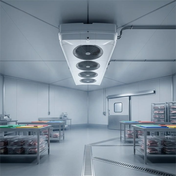 Évaporateur plafonnier double flux Friga-Bohn NTAM8R4-EC - Mono 230V - R454C/R449A/R448A/R1234yf/R134a 2