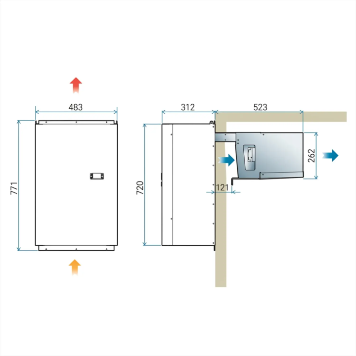 Monobloc Positif 5m³ | Groupe Froid Mural Prêt à Brancher 0°C/+10°C