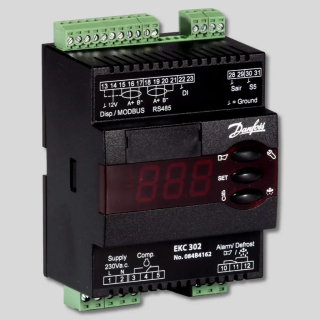 Régulateur Danfoss EKC 302D | 4 Relais Rail DIN | 084B4164