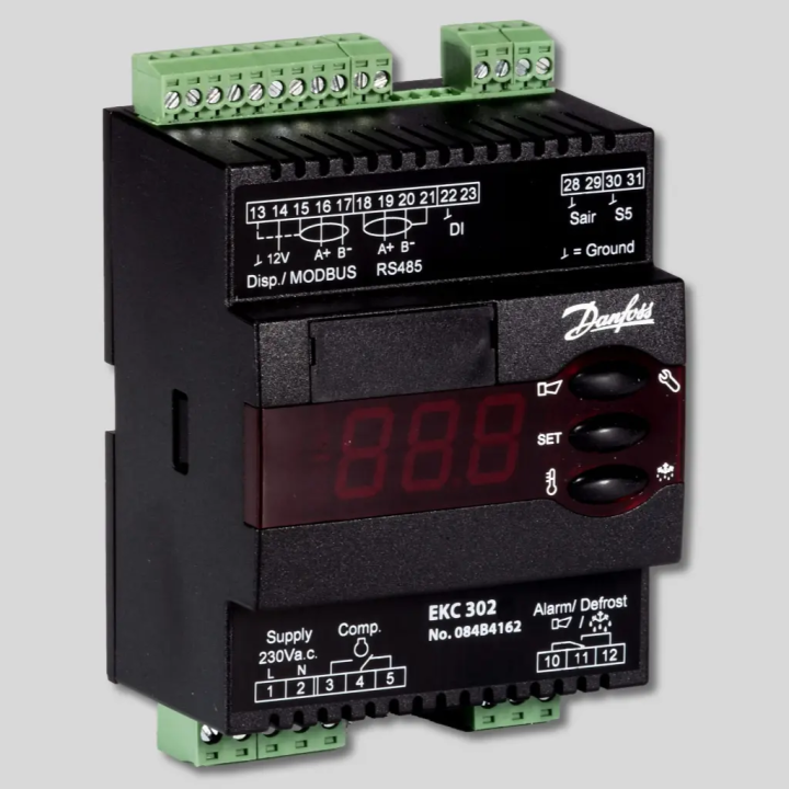 Régulateur Danfoss EKC 302D | 4 Relais Rail DIN | 084B4164