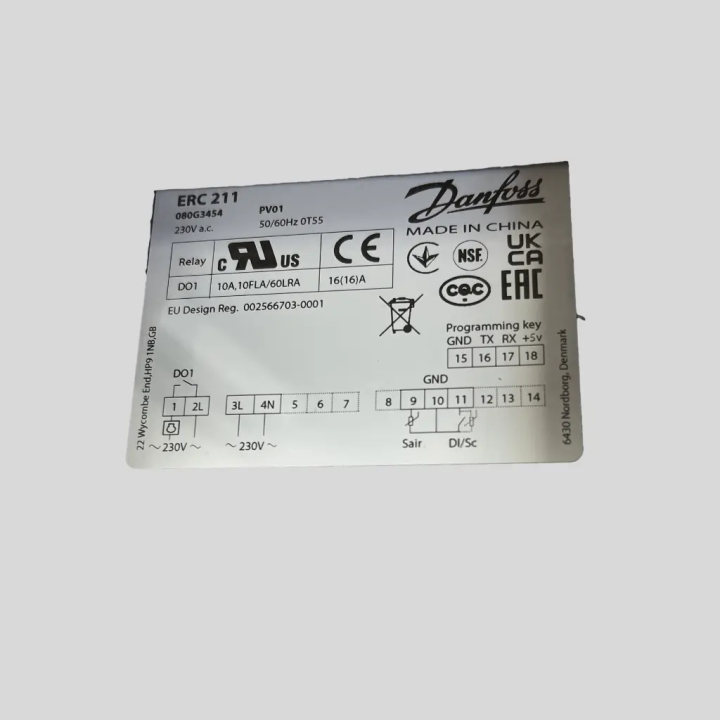 Régulateur Danfoss ERC 211 | 080G3454 | 1 Relais 16A | Froid & Chauffage | TotalFroid