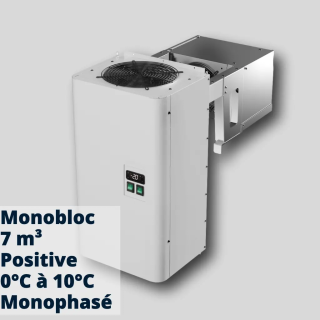 Monobloc Positif 7m³ | Groupe Frigorifique Mural 0°C / +5°C