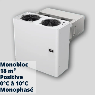 Monobloc Positif 18m³ | Groupe Frigorifique Mural Prêt à Brancher