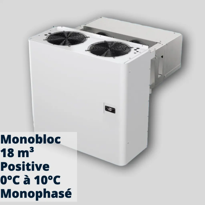 Monobloc Positif 18m³ | Groupe Frigorifique Mural Prêt à Brancher