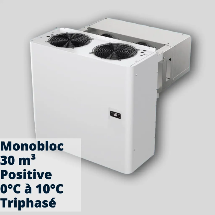 Monobloc Positif 30m³ | Groupe Frigorifique Mural Industriel 230V/400V