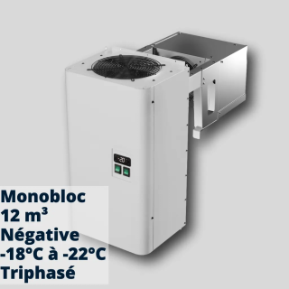 Monobloc Négatif 12m³ | Groupe Frigorifique Mural -18°C / -25°C