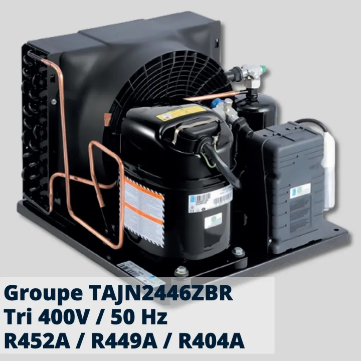 Groupe de condensation Tecumseh TAJN2446ZBR-TZ - Tri 400V+N - R452A/R449A