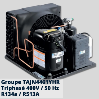 Groupe de condensation Tecumseh TAJN4461YHR-TZ - Tri 400V - R134a/R513A