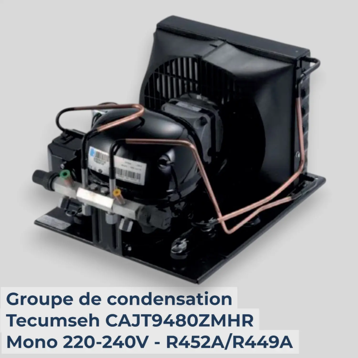 Groupe de condensation Tecumseh CAJT9480ZMHR-FZ - Mono 220-240V - R452A/R449A