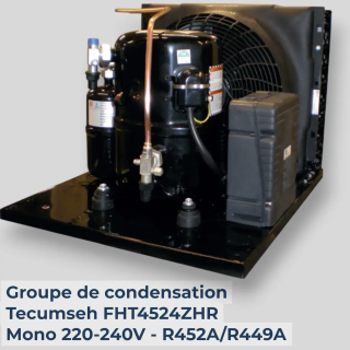 Groupe de condensation Tecumseh FHT4524ZHR-XC - Mono 220-240V - R452A/R449A