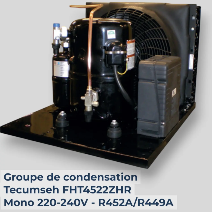 Groupe de condensation Tecumseh FHT4522ZHR-XC - Mono 220-240V - R452A/R449A