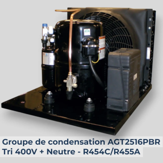 Groupe condensation AGT2516PBR-TX Tri 400V + Neutre A2L | TotalFroid D