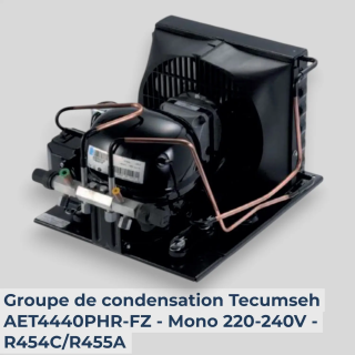 Groupe de condensation Tecumseh AET4440PHR-FZ - Mono 220-240V - R454C/R455A