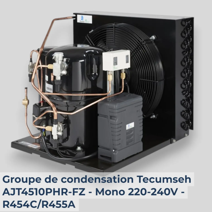 Groupe de condensation Tecumseh AJT4510PHR-FZ - Mono 220-240V - R454C/R455A