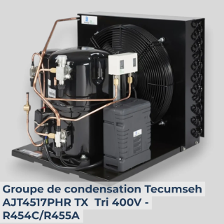 Groupe de condensation Tecumseh AJT4517PHR-TX - Tri 400V - R454C/R455A