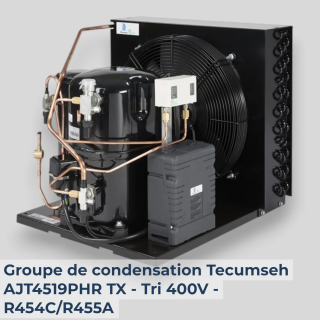 Groupe de condensation Tecumseh AJT4519PHR-TX - Tri 400V - R454C/R455A