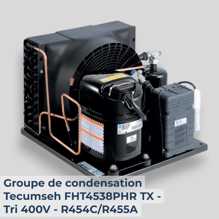 Groupe de condensation Tecumseh FHT4538PHR-TX - Tri 400V - R454C/R455A