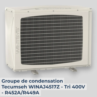 Groupe de condensation Tecumseh WINAJ4517Z - Tri 400V - R452A/R449A
