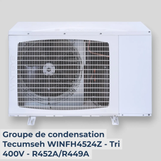 Groupe de condensation Tecumseh WINFH4524Z - Tri 400V - R452A/R449A