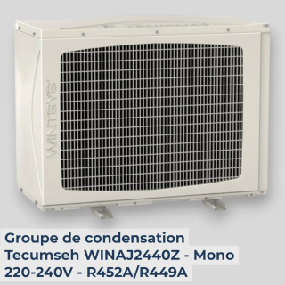 Groupe de condensation Tecumseh WINAJ2440Z - Mono 220-240V - R452A/R449A