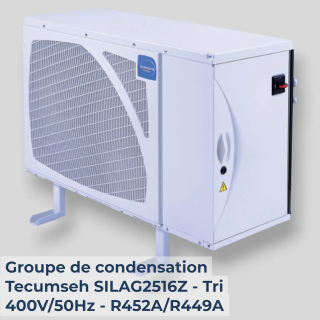 Groupe de condensation Tecumseh SILAG2516Z - Tri 400V/50Hz - R452A/R449A