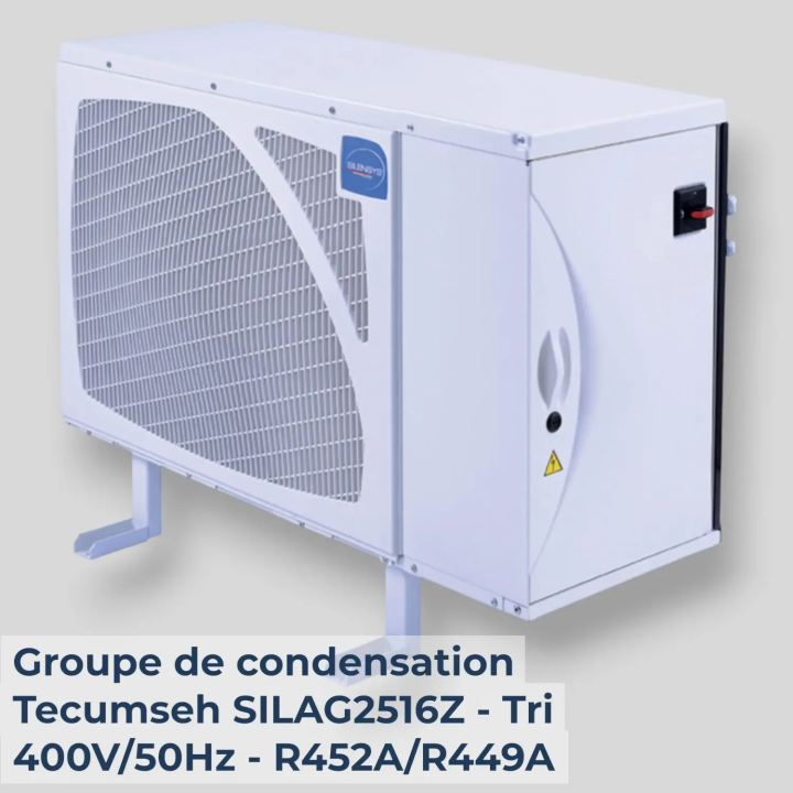 Groupe de condensation Tecumseh SILAG2516Z - Tri 400V/50Hz - R452A/R449A