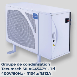 Groupe de condensation Tecumseh SILAG4547Y - Tri 400V/50Hz - R134a/R513A