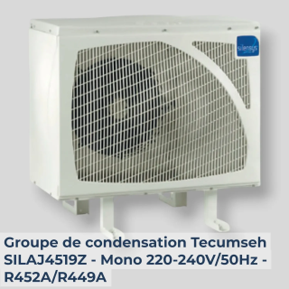 Groupe de condensation Tecumseh SILAJ4519Z - Mono 220-240V/50Hz - R452A/R449A
