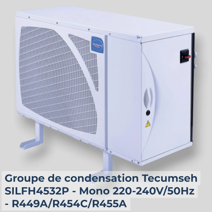 Groupe de condensation Tecumseh SILFH4532P - Mono 220-240V/50Hz - R449A/R454C/R455A