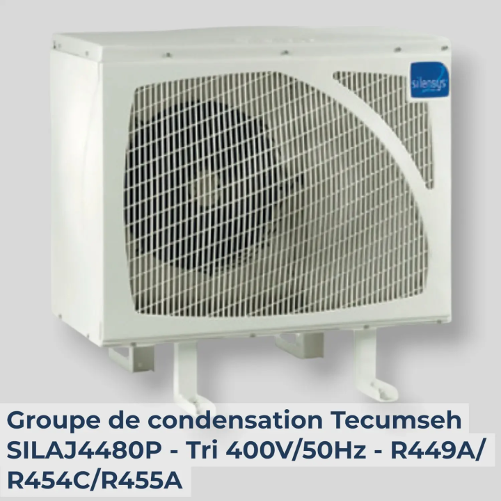 Groupe de condensation Tecumseh SILAJ4480P - Tri 400V/50Hz - R449A/R454C/R455A